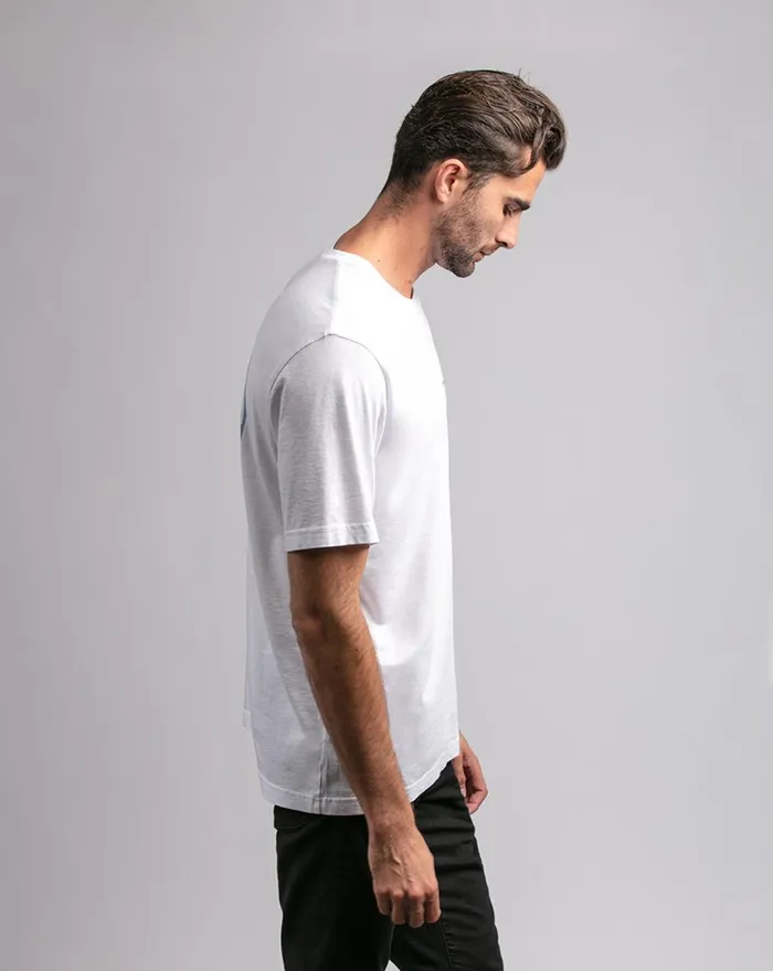 Men Tees TravisMathew DA BEERS TEE White Men Tees TravisMathew DA BEERS TEE White