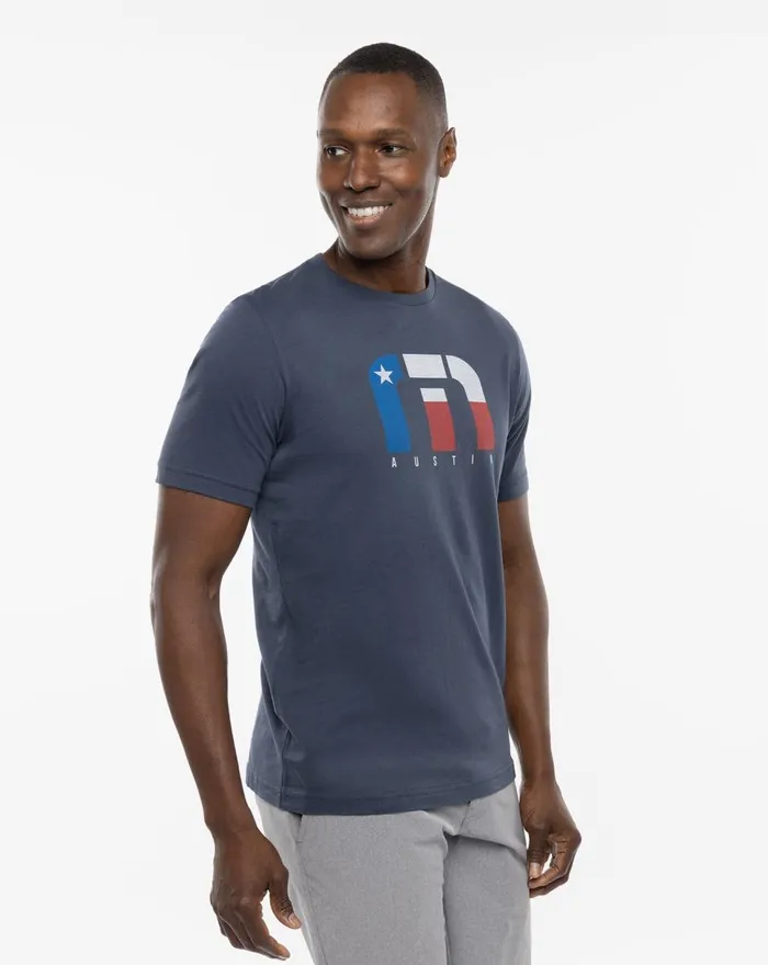 Men Tees TravisMathew LIVE MUSIC TEE Mood Indigo Men Tees TravisMathew LIVE MUSIC TEE Mood Indigo
