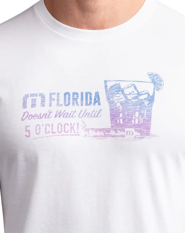 Men Tees TravisMathew SPRING BREAK TEE White Men Tees TravisMathew SPRING BREAK TEE White
