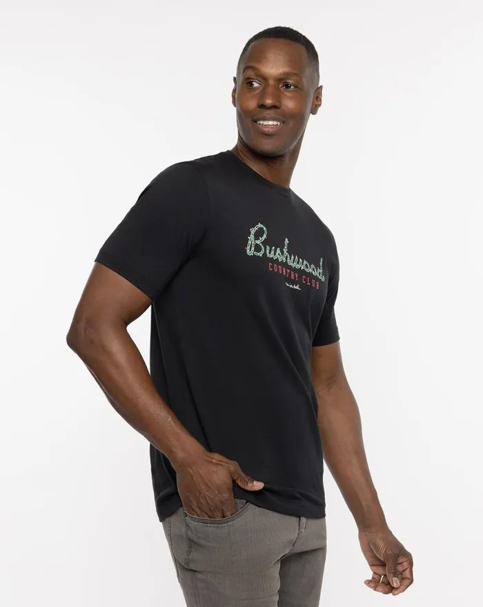 Men Tees TravisMathew WINTER STORM TEE Black Men Tees TravisMathew WINTER STORM TEE Black