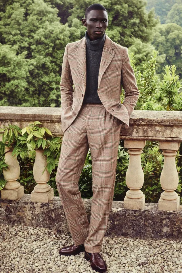 Men The Classic Trouser Clarence Check Forest Holland Cooper Tailored Trousers