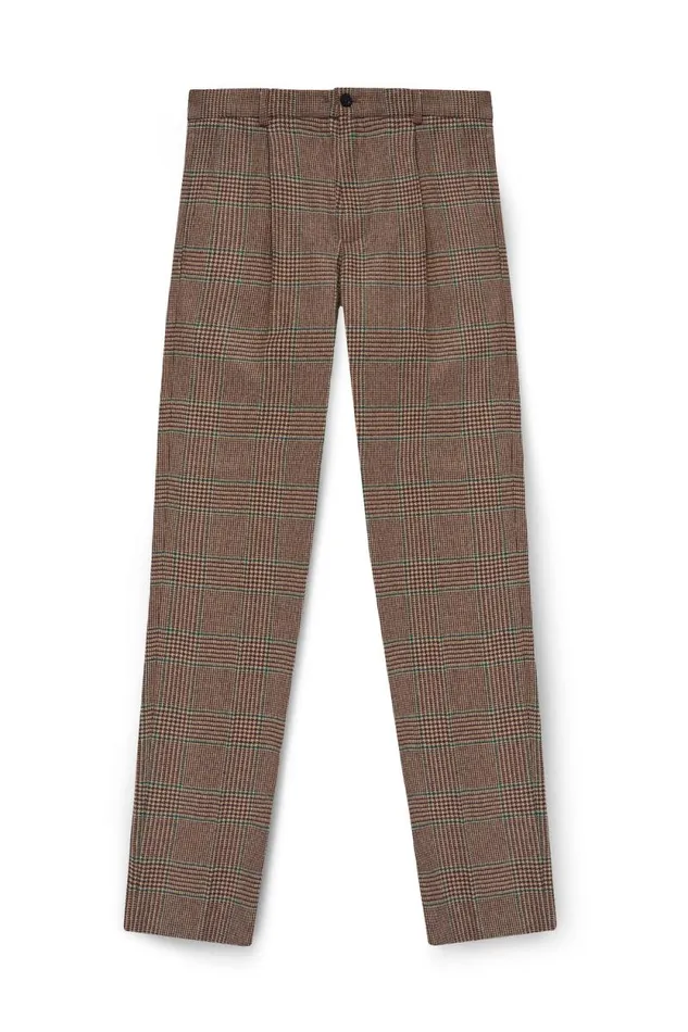 Men The Classic Trouser Clarence Check Forest Holland Cooper Tailored Trousers Men The Classic Trouser Clarence Check Forest Holland Cooper Tailored Trousers