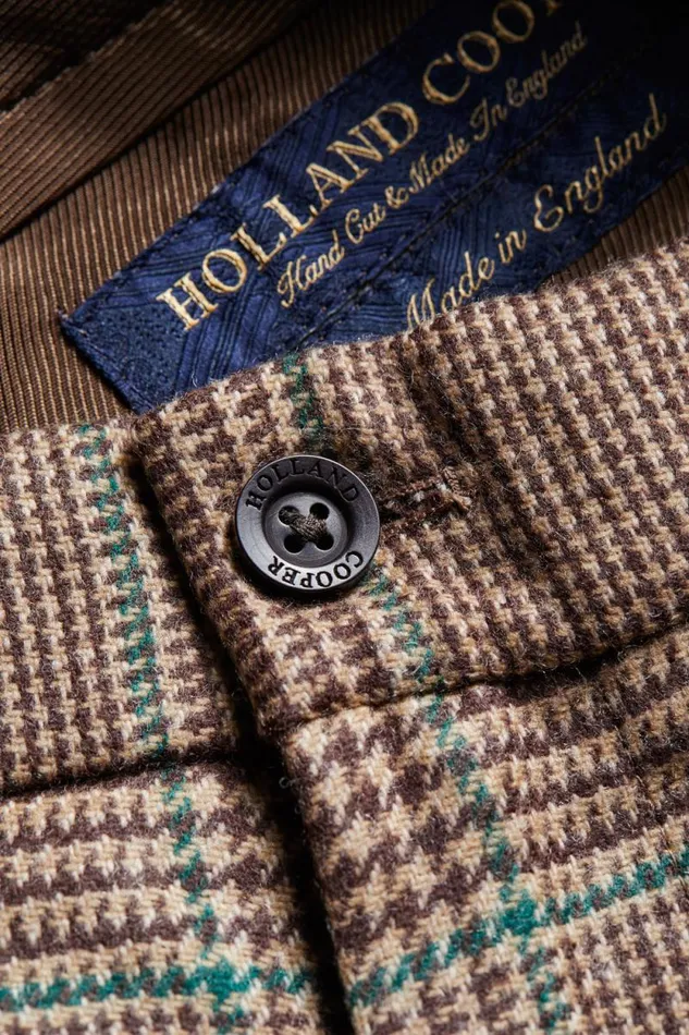 Men The Classic Trouser Clarence Check Forest Holland Cooper Tailored Trousers Men The Classic Trouser Clarence Check Forest Holland Cooper Tailored Trousers