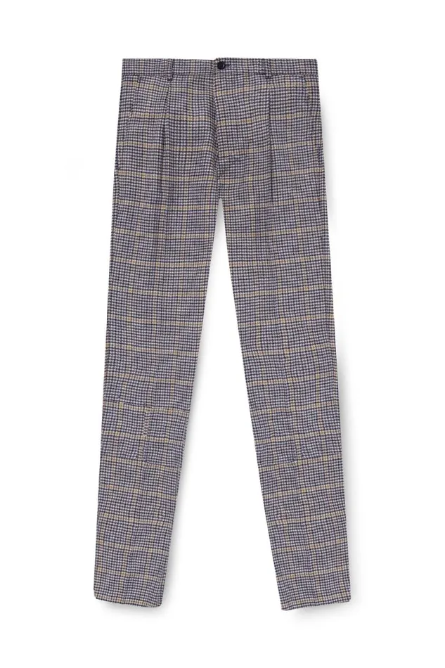 Men The Classic Trouser Prince Of Wales Navy Holland Cooper Tailored Trousers Men The Classic Trouser Prince Of Wales Navy Holland Cooper Tailored Trousers