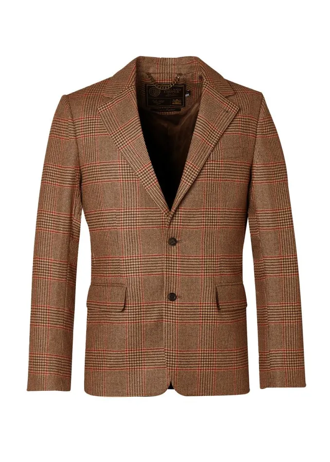 Men The Single Breasted Blazer Clarence Check Merlot Holland Cooper Blazers Men The Single Breasted Blazer Clarence Check Merlot Holland Cooper Blazers