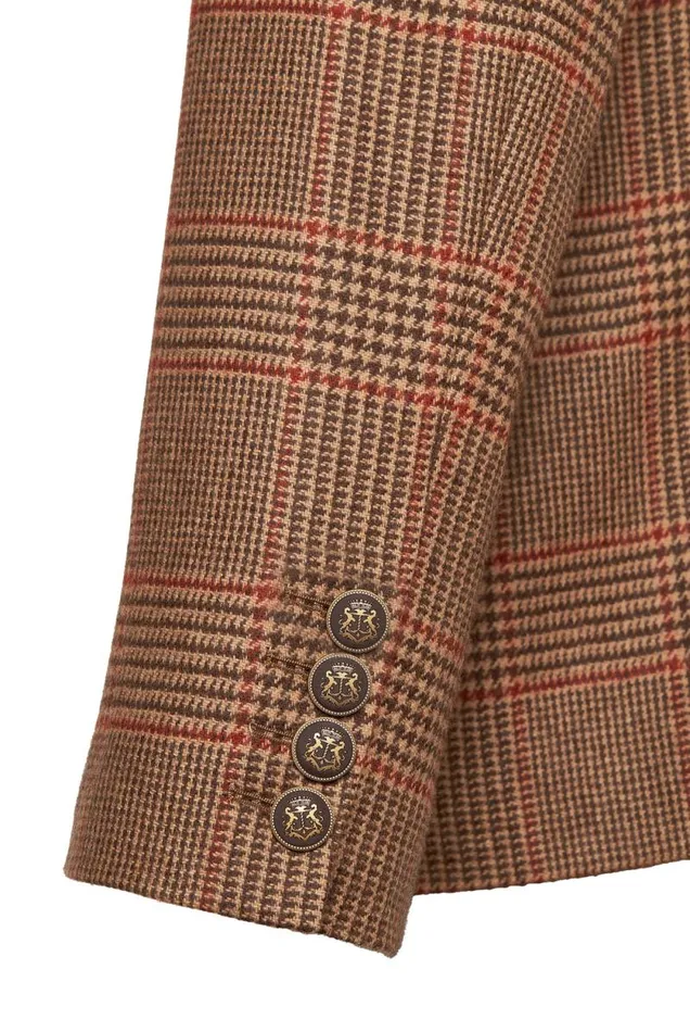 Men The Single Breasted Blazer Clarence Check Merlot Holland Cooper Blazers Men The Single Breasted Blazer Clarence Check Merlot Holland Cooper Blazers