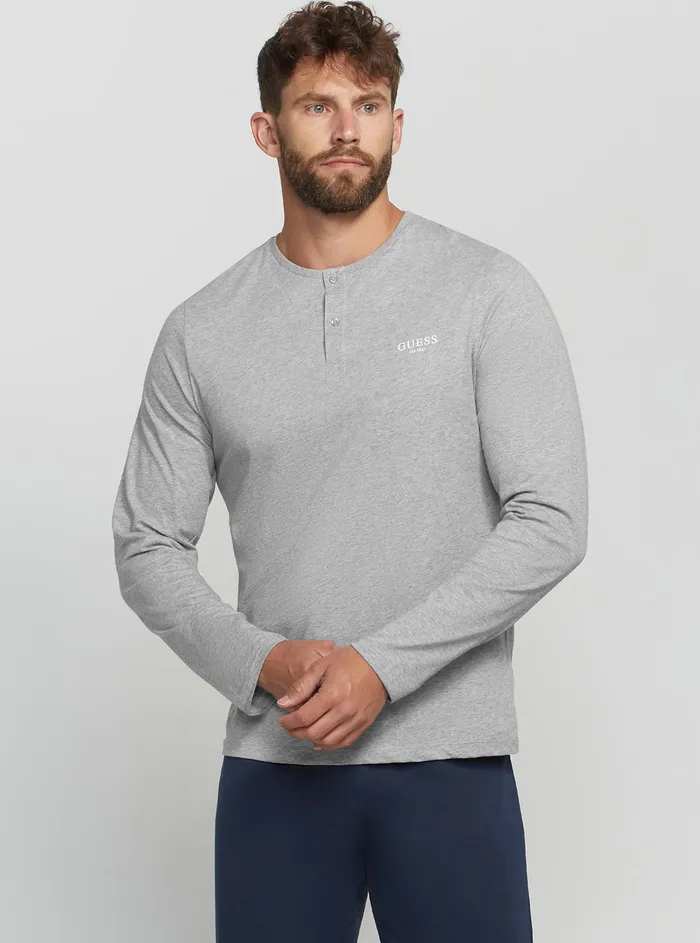 Men Underwear GUESS Grey Derrick Pyjama 2piece Set