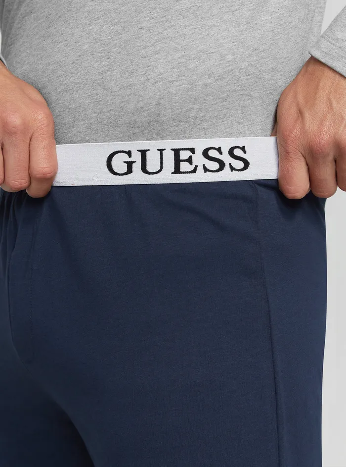 Men Underwear GUESS Grey Derrick Pyjama 2piece Set Men Underwear GUESS Grey Derrick Pyjama 2piece Set