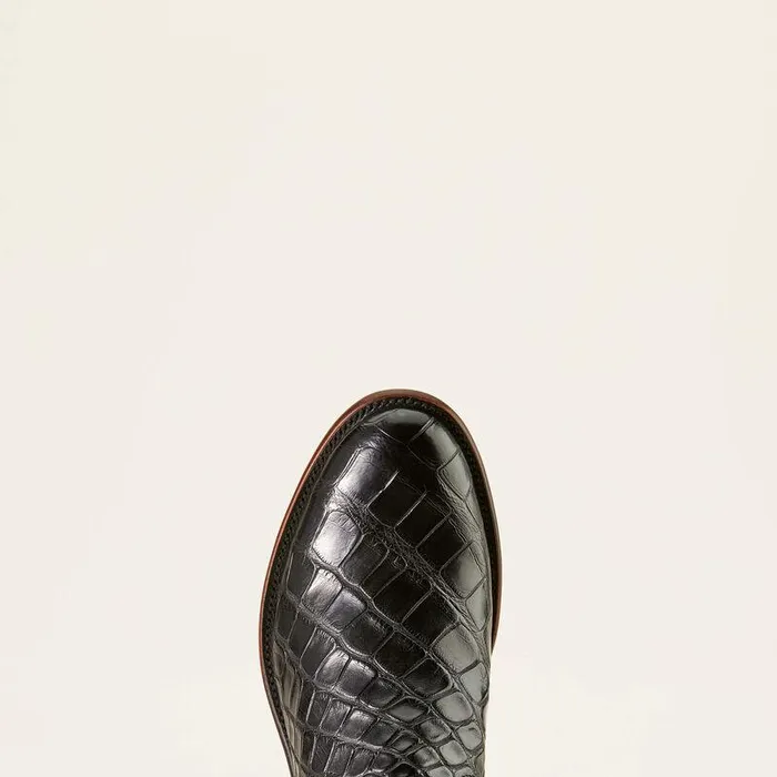 Men Western Boots Ariat Bench Made Clanton Western Boot Black American Alligatormidnight Black Men Western Boots Ariat Bench Made Clanton Western Boot Black American Alligatormidnight Black