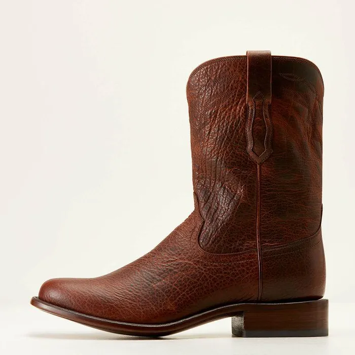 Men Western Boots Ariat Bench Made Clanton Western Boot Saddle Brown Bison Men Western Boots Ariat Bench Made Clanton Western Boot Saddle Brown Bison