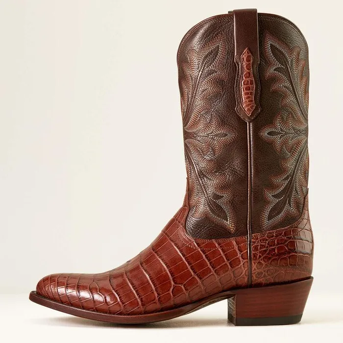 Men Western Boots Ariat Bench Made James Western Boot Whiskey Nile Crocrustic Tobacco Men Western Boots Ariat Bench Made James Western Boot Whiskey Nile Crocrustic Tobacco