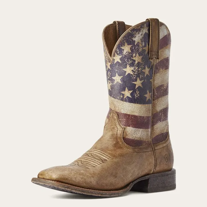 Men Western Boots Ariat Circuit Proud Western Boot Naturally Distressed Brown