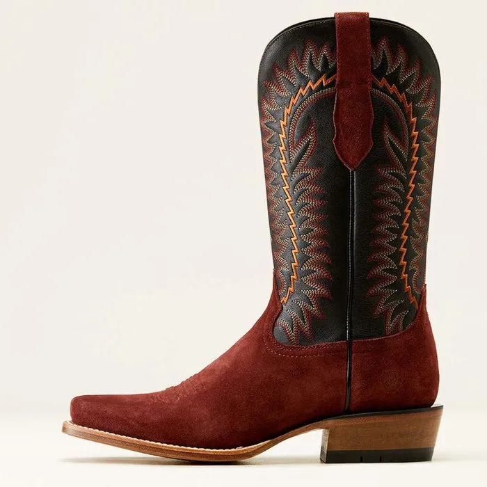 Men Western Boots Ariat Futurity Time Cowboy Boot Mahogany Roughoutblack Men Western Boots Ariat Futurity Time Cowboy Boot Mahogany Roughoutblack