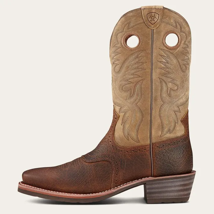 Men Western Boots Ariat Heritage Roughstock Cowboy Boot Earthbrown Bomber Men Western Boots Ariat Heritage Roughstock Cowboy Boot Earthbrown Bomber
