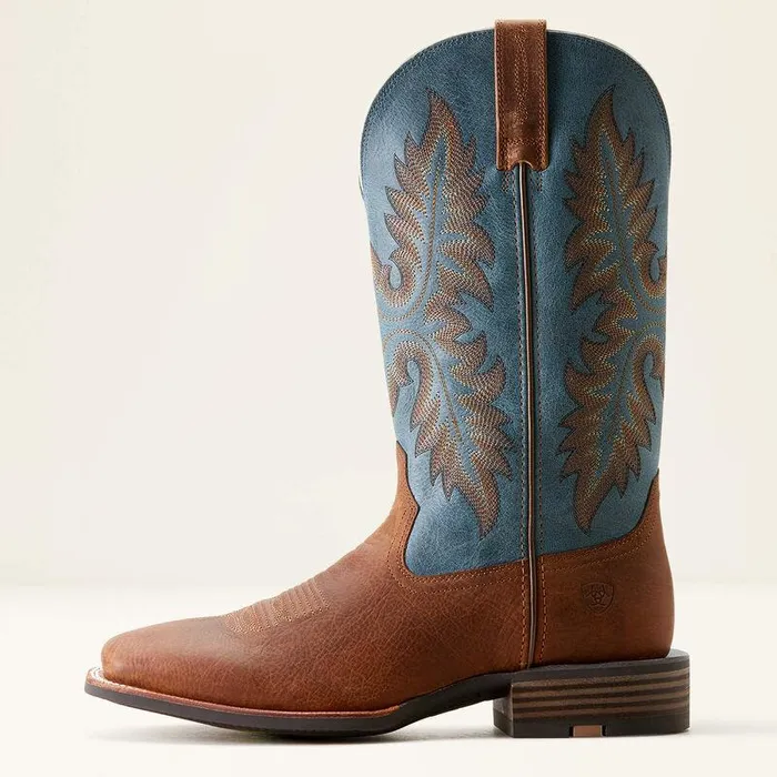 Men Western Boots Ariat Hudson Cowboy Boot Wicker Browndignity Blue Men Western Boots Ariat Hudson Cowboy Boot Wicker Browndignity Blue