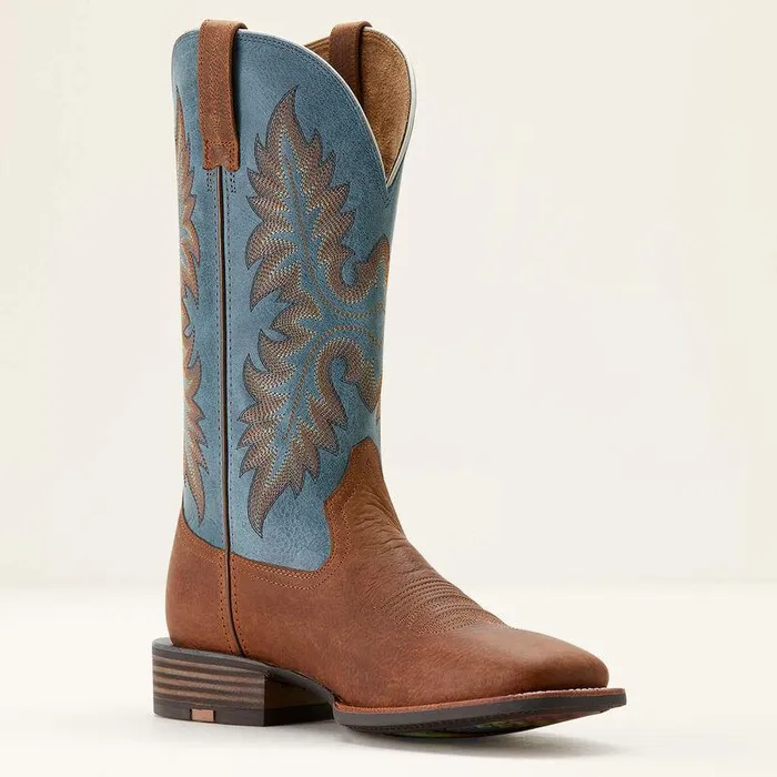 Men Western Boots Ariat Hudson Cowboy Boot Wicker Browndignity Blue Men Western Boots Ariat Hudson Cowboy Boot Wicker Browndignity Blue