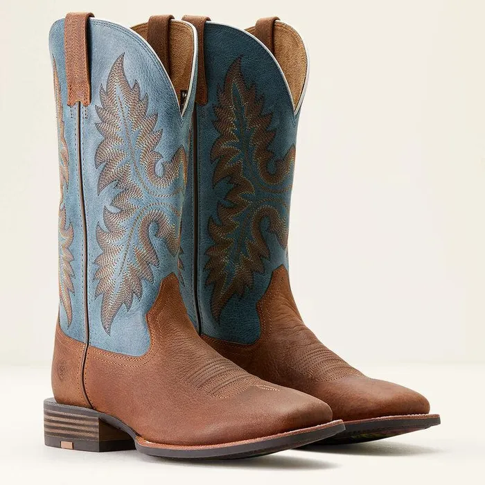 Men Western Boots Ariat Hudson Cowboy Boot Wicker Browndignity Blue Men Western Boots Ariat Hudson Cowboy Boot Wicker Browndignity Blue