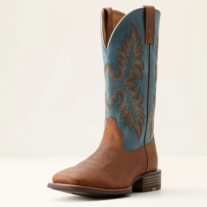 Men Western Boots Ariat Hudson Cowboy Boot Wicker Browndignity Blue Men Western Boots Ariat Hudson Cowboy Boot Wicker Browndignity Blue