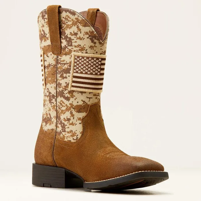 Men Western Boots Ariat Sport Patriot Western Boot Antique Mocha Suede Men Western Boots Ariat Sport Patriot Western Boot Antique Mocha Suede