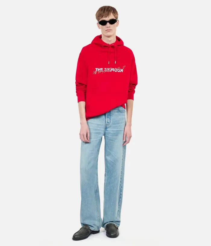 Men What Is Red Hoodie THE KOOPLES Sweatshirts and Sweatpants