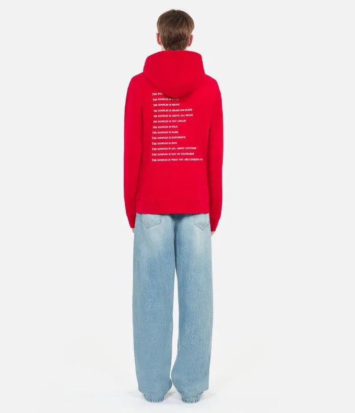 Men What Is Red Hoodie THE KOOPLES Sweatshirts and Sweatpants