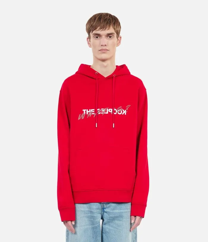 Men What Is Red Hoodie THE KOOPLES Sweatshirts and Sweatpants