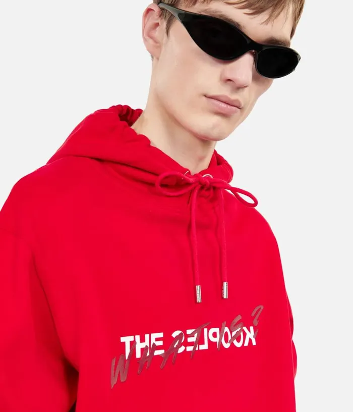 Men What Is Red Hoodie THE KOOPLES Sweatshirts and Sweatpants