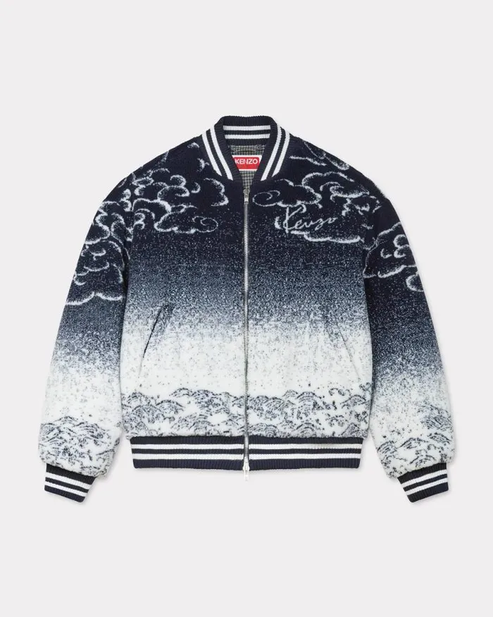 MenWomen 039KENZO Cloud Tiger039 Genderless Bomber Jacket Multicolor Kenzo Jackets And Coats