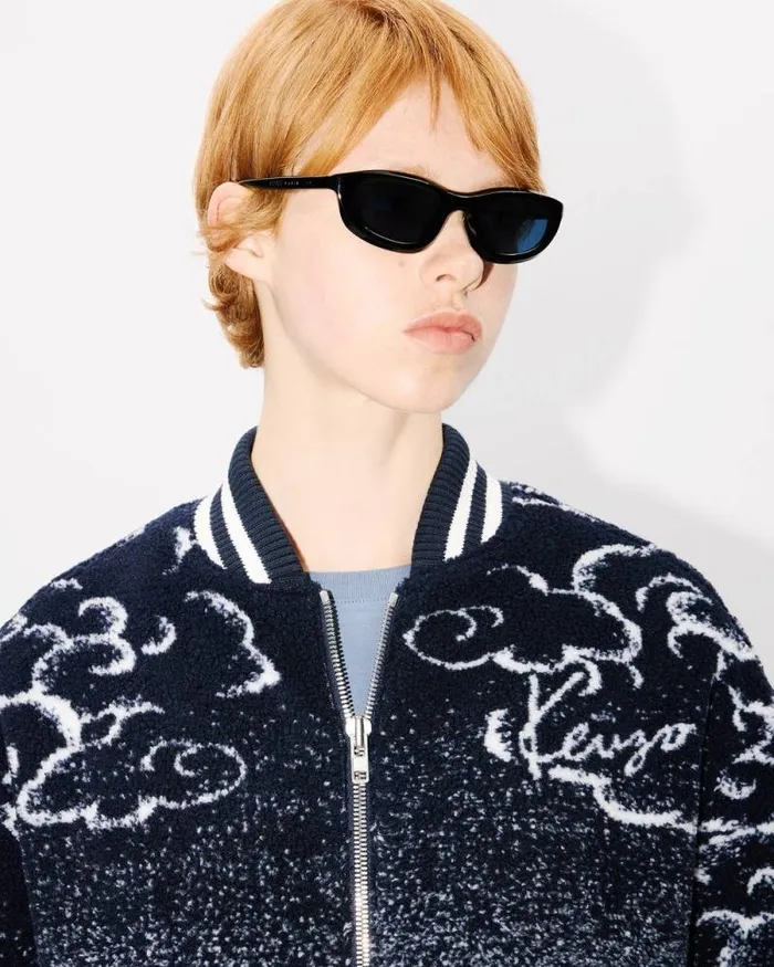 MenWomen 039KENZO Cloud Tiger039 Genderless Bomber Jacket Multicolor Kenzo Jackets And Coats