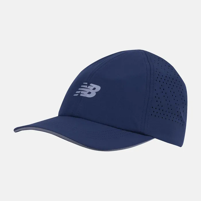 MenWomen 6 Panel Laser Performance Hat Natural Indigo New Balance Hats