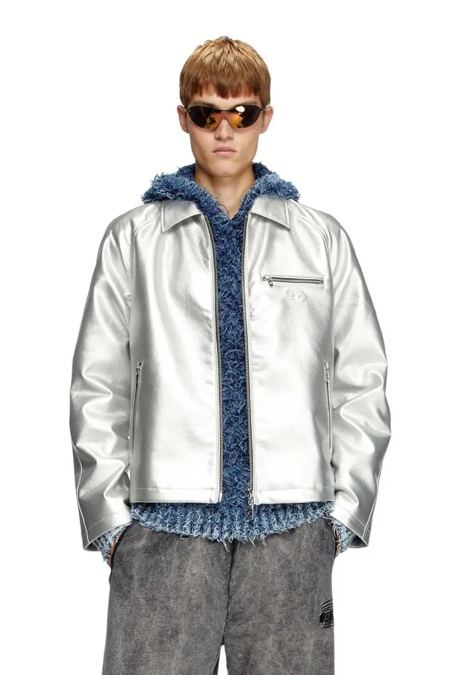 MenWomen Diesel Jackets JTHOME Silver MenWomen Diesel Jackets JTHOME Silver