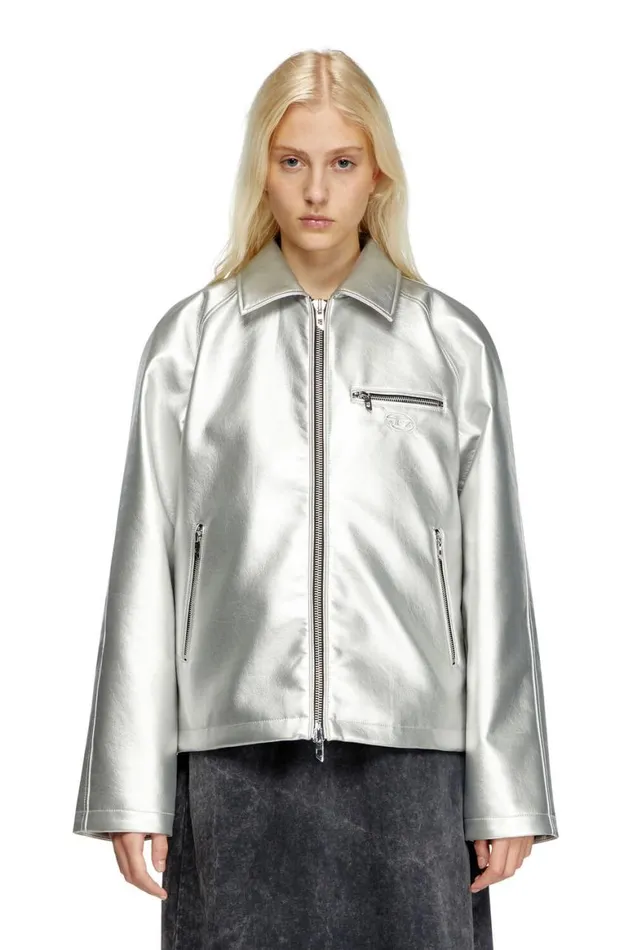 MenWomen Diesel Jackets JTHOME Silver MenWomen Diesel Jackets JTHOME Silver