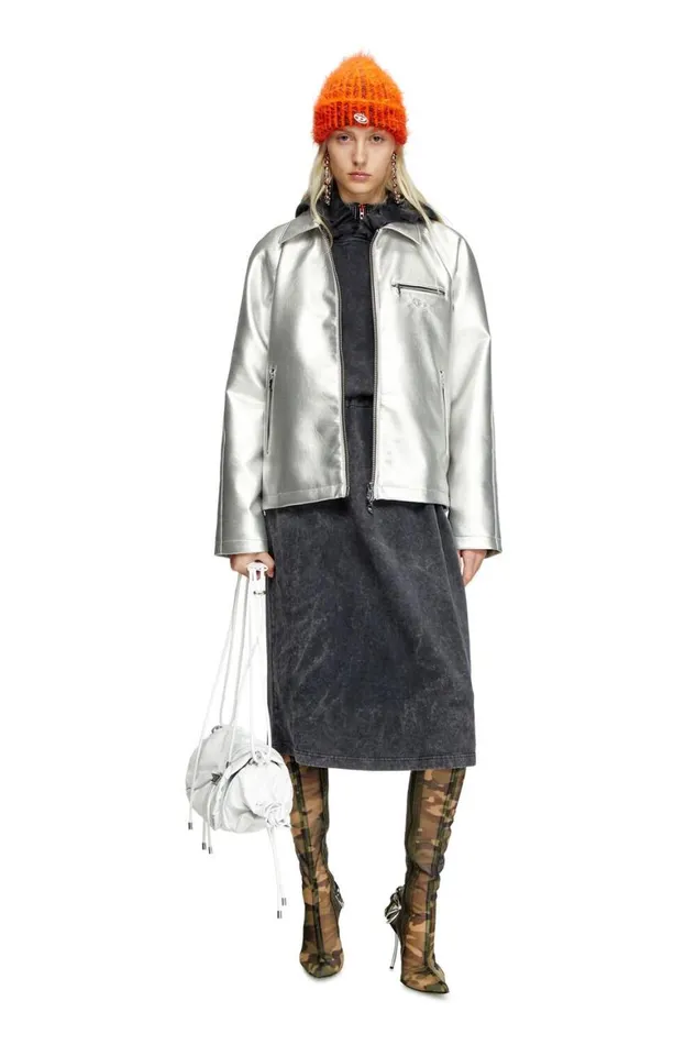 MenWomen Diesel Jackets JTHOME Silver MenWomen Diesel Jackets JTHOME Silver
