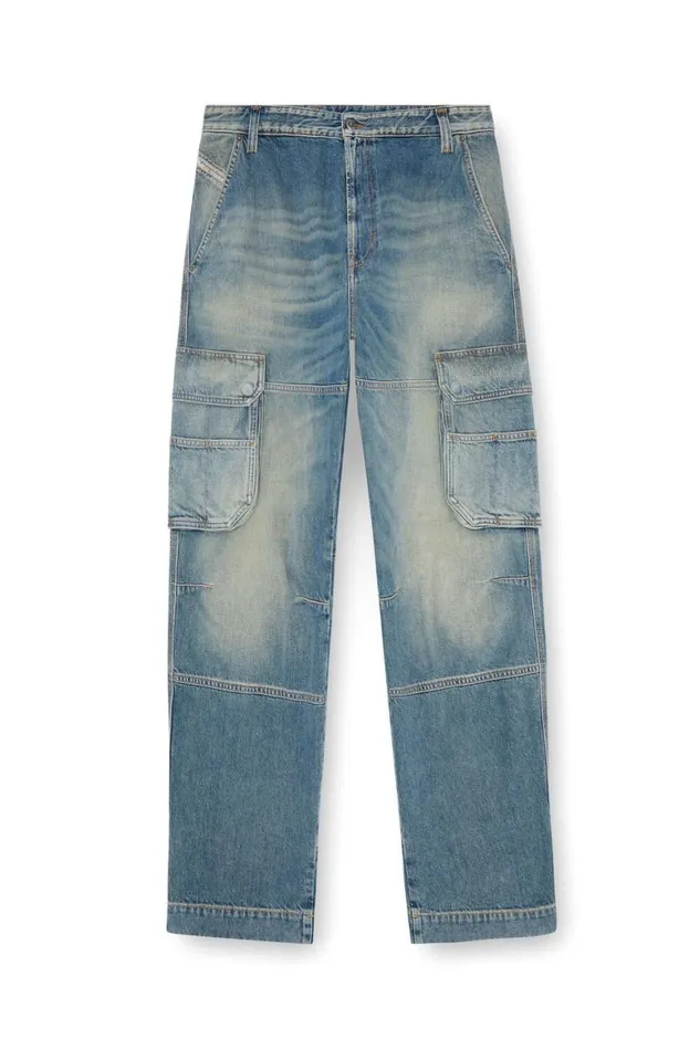 MenWomen Diesel Jeans Relaxed Jeans DFish 09J83 Light Blue MenWomen Diesel Jeans Relaxed Jeans DFish 09J83 Light Blue