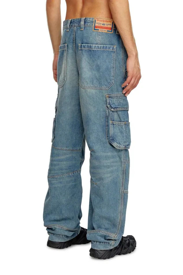 MenWomen Diesel Jeans Relaxed Jeans DFish 09J83 Light Blue MenWomen Diesel Jeans Relaxed Jeans DFish 09J83 Light Blue