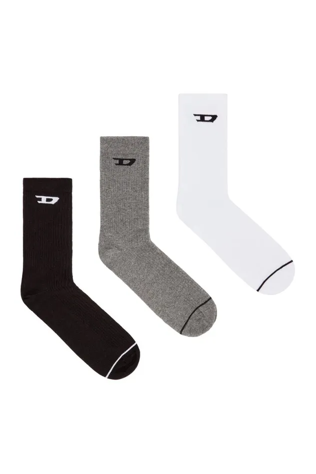 MenWomen Diesel Socks SKMDCREWLIGHTSOCKS Blackgrey