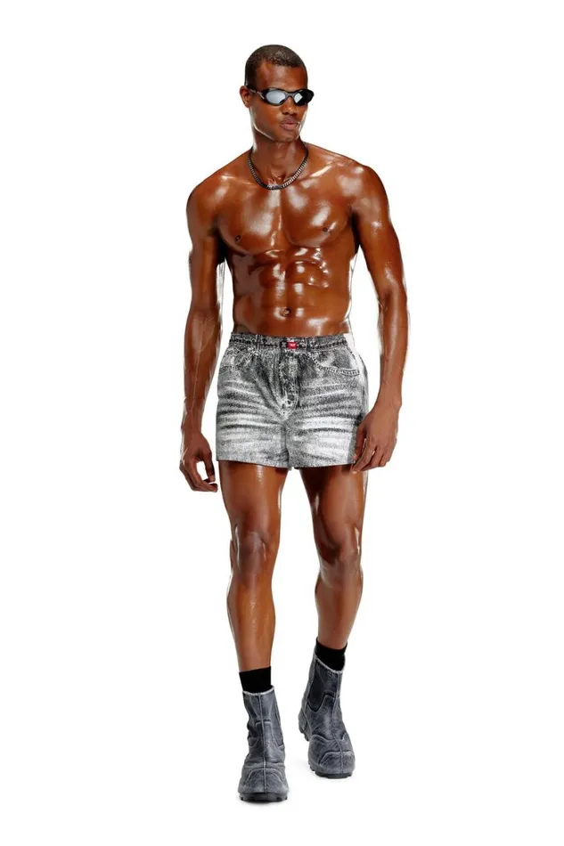 MenWomen Diesel Underwear TROMPEBOXERS Dark Grey