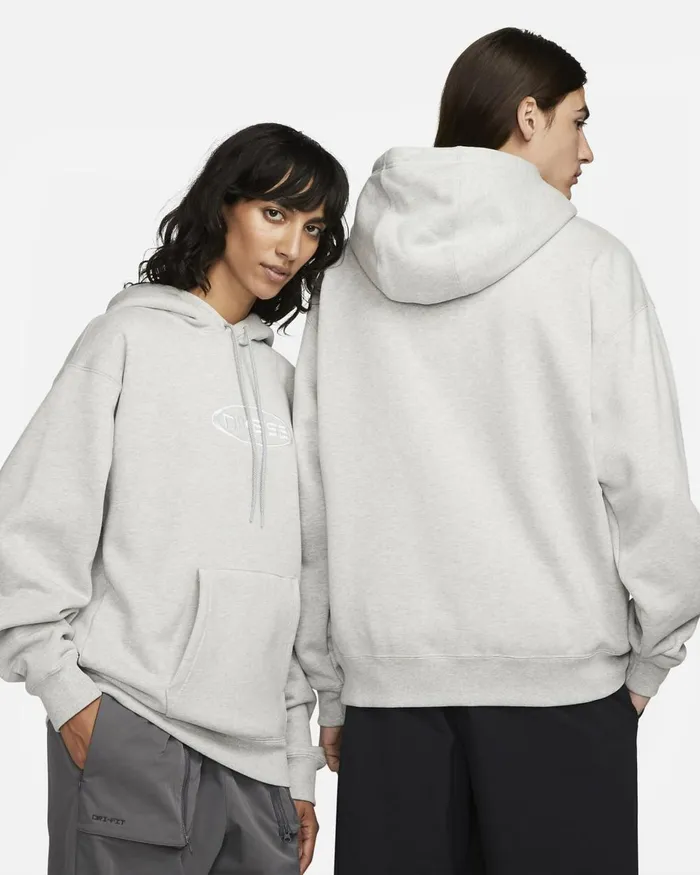MenWomen Nike Hoodies And Sweatshirts SB Grey Heatherwhite