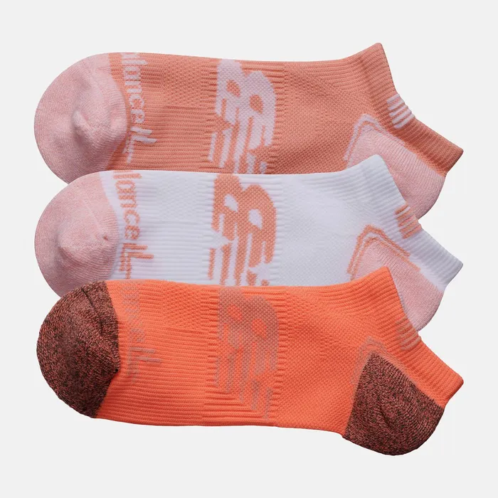 MenWomen No Show Run Sock 3 Pack Pink New Balance Socks MenWomen No Show Run Sock 3 Pack Pink New Balance Socks