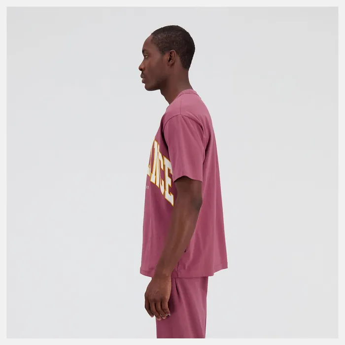 MenWomen Unissentials Warped Classics Cotton Jersey TShirt Washed Burgundy New Balance Matching Sets MenWomen Unissentials Warped Classics Cotton Jersey TShirt Washed Burgundy New Balance Matching Sets