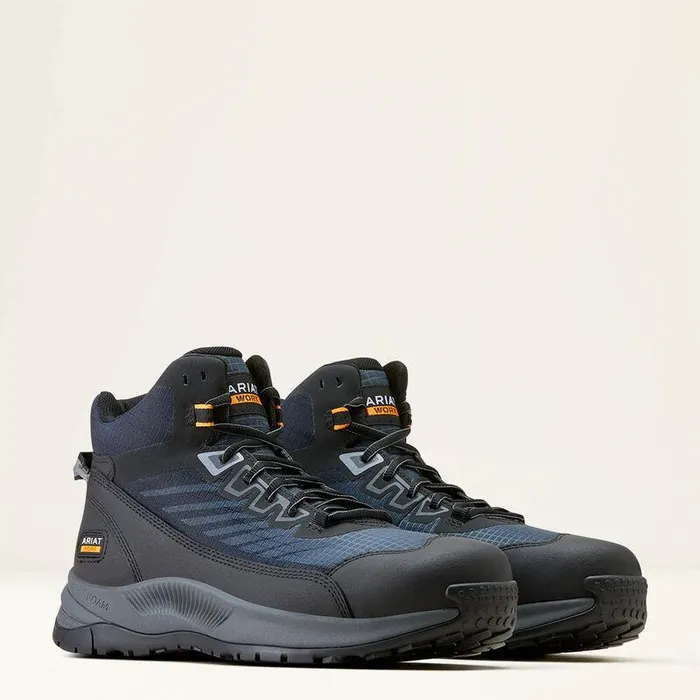 Men Work Boots Ariat Outpace Shift Mid Composite Toe Work Shoe Dark Shadow Men Work Boots Ariat Outpace Shift Mid Composite Toe Work Shoe Dark Shadow