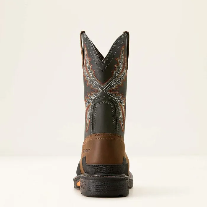 Men Work Boots Ariat OverDrive Wide Square Toe Composite Toe Work Boot Brownrough Stone Men Work Boots Ariat OverDrive Wide Square Toe Composite Toe Work Boot Brownrough Stone