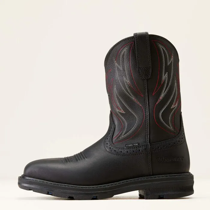 Men Work Boots Ariat Sierra Shock Shield Steel Toe Work Boot Black Men Work Boots Ariat Sierra Shock Shield Steel Toe Work Boot Black