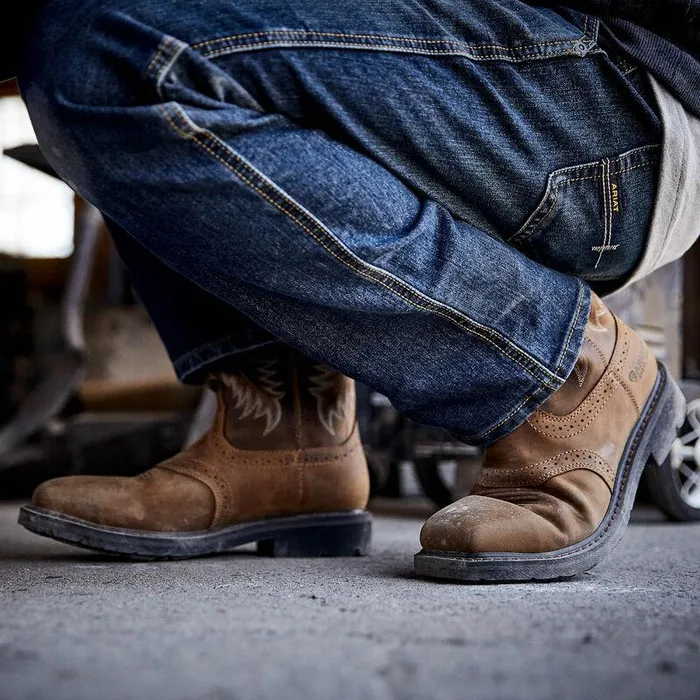 Men Work Boots Ariat Sierra Wide Square Toe Steel Toe Work Boot Aged Bark