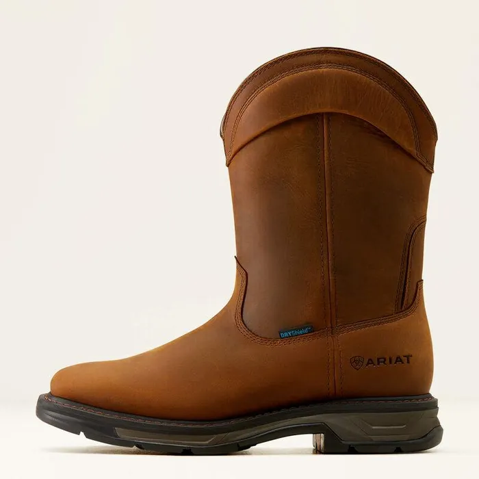 Men Work Boots Ariat WorkHog XT Wellington Waterproof Work Boot Distressed Brown Men Work Boots Ariat WorkHog XT Wellington Waterproof Work Boot Distressed Brown