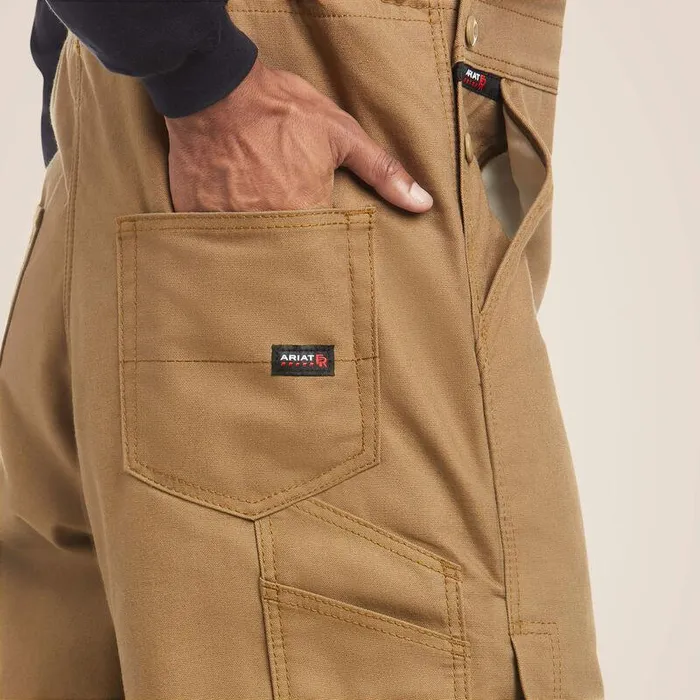 Men Workwear Ariat FR Insulated Overall 20 Bib Field Khaki Men Workwear Ariat FR Insulated Overall 20 Bib Field Khaki