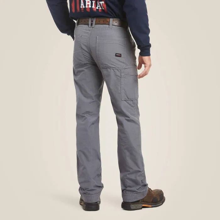 Men Workwear Ariat FR M4 Relaxed DuraLight Ripstop Boot Cut Pant Grey Men Workwear Ariat FR M4 Relaxed DuraLight Ripstop Boot Cut Pant Grey