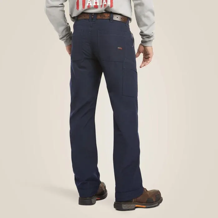 Men Workwear Ariat FR M4 Relaxed DuraLight Ripstop Boot Cut Pant Navy Men Workwear Ariat FR M4 Relaxed DuraLight Ripstop Boot Cut Pant Navy