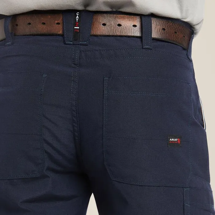Men Workwear Ariat FR M4 Relaxed DuraLight Ripstop Boot Cut Pant Navy Men Workwear Ariat FR M4 Relaxed DuraLight Ripstop Boot Cut Pant Navy