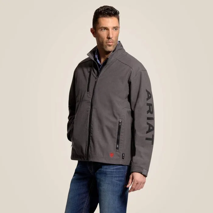 Men Workwear Ariat FR Team Logo Jacket Iron Grey